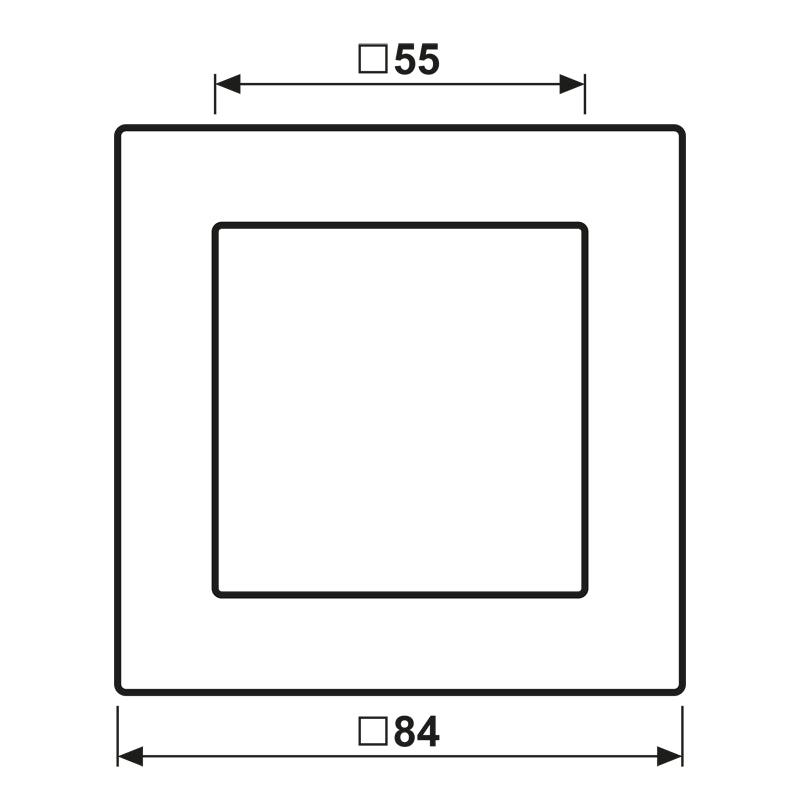 Jung Glass Cover Frame Single Champagne - AC581GLCH