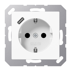 Jung Wall Outlet Box (WCD Switchgear) (European Socket) - A1520-18CWW