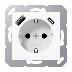 Jung Wall Outlet Box (WCD Switchgear) (European Socket) - A1520-15CAWW
