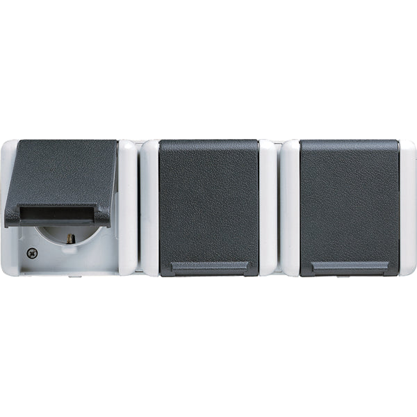 Jung WG800 Wall Outlet Box (WCD Switchgear) (European Socket) - 8230W