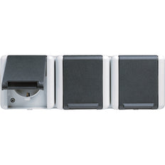 Jung WG800 Wall Outlet Box (WCD Switchgear) (European Socket) - 8230W