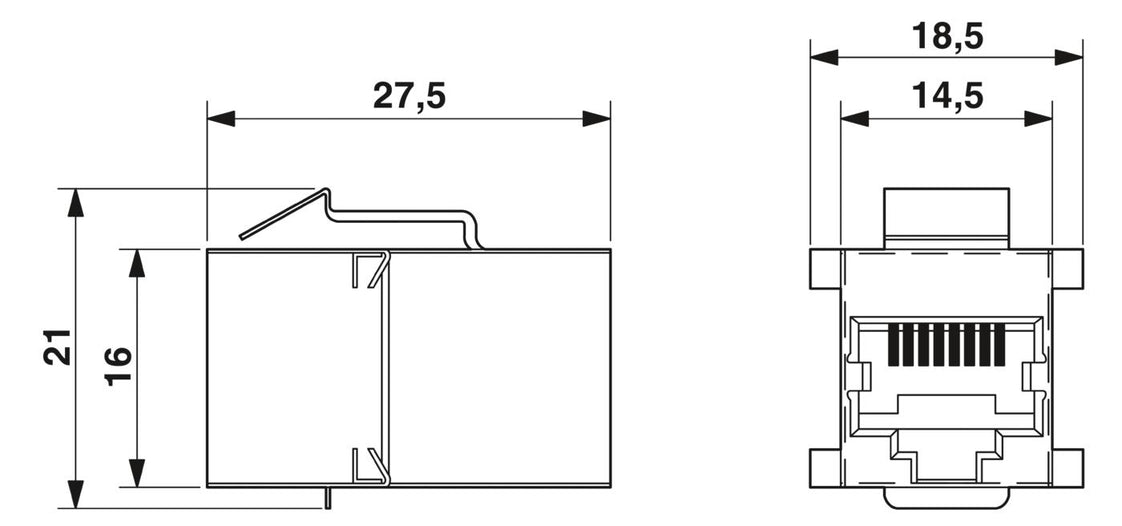 Phoenix Contact VS Contact Block For rectangular Connector - 1689064