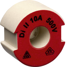 Hager E27 DII Ceramic Push-In Fuse Screw 10A 500V - LE27P10 [10 Pieces]