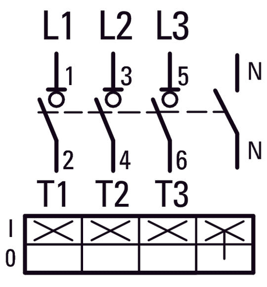 Eaton DMM 125A 4-Pole Switch Disconnector With Grey Handle - 6096805