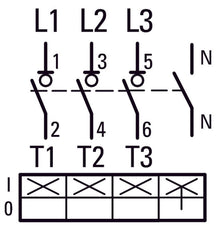 Eaton DMM 125A 4-Pole Switch Disconnector With Grey Handle - 6096805
