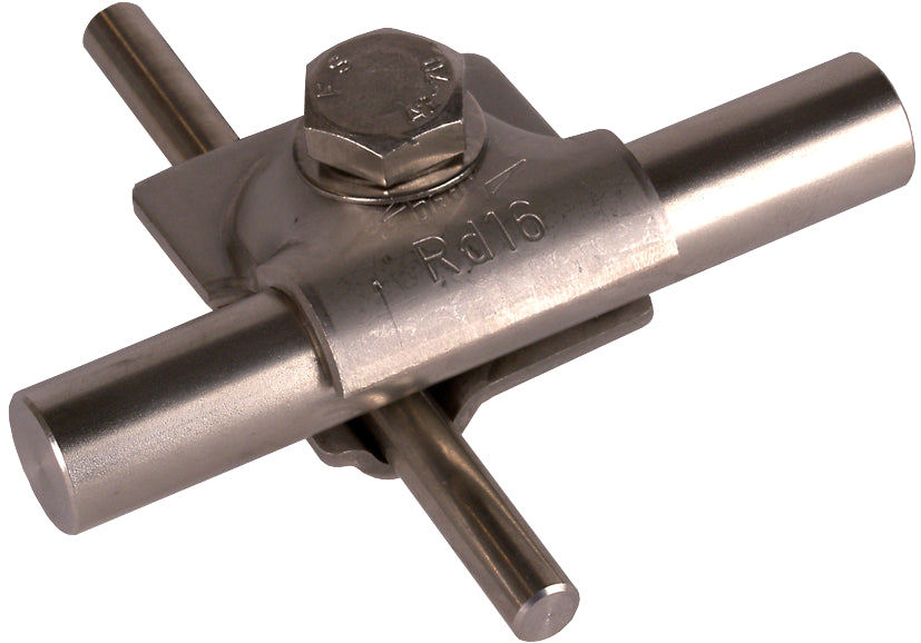 Dehn MV Clamp 8-10/16mm Stainless Steel With Hexagon Screw - 392059