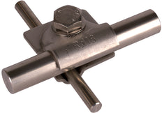 Dehn MV Clamp 8-10/16mm Stainless Steel With Hexagon Screw - 392059