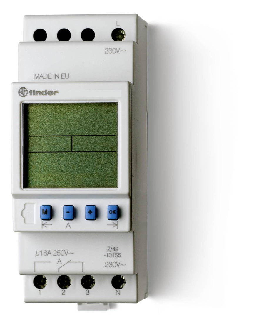 Finder Digital Weekly Timer Switch 16A 12V - 12.21.0.012.0000