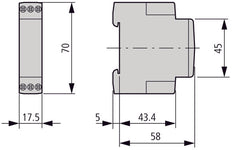 Eaton ETR2-11 Electronic Timing Relay 24-240V AC/DC - 262684