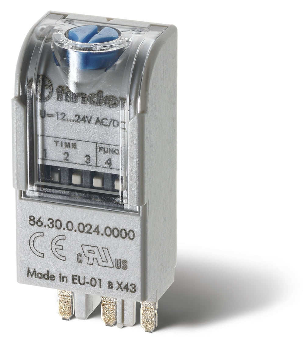 Finder 86.30 Multi-Function Timer Module 12-24V AC/DC - 86.30.0.024.0000