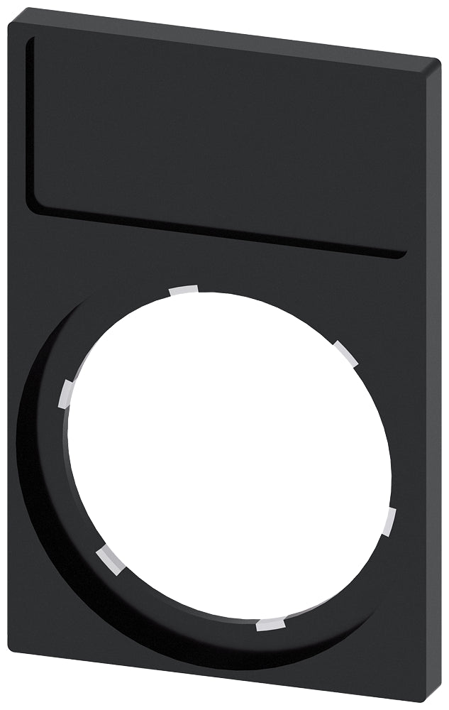 Siemens SIRIUS ACT Label Holder 22mm Black Frame - 3SU19000AN100AA0 [5 Pieces]