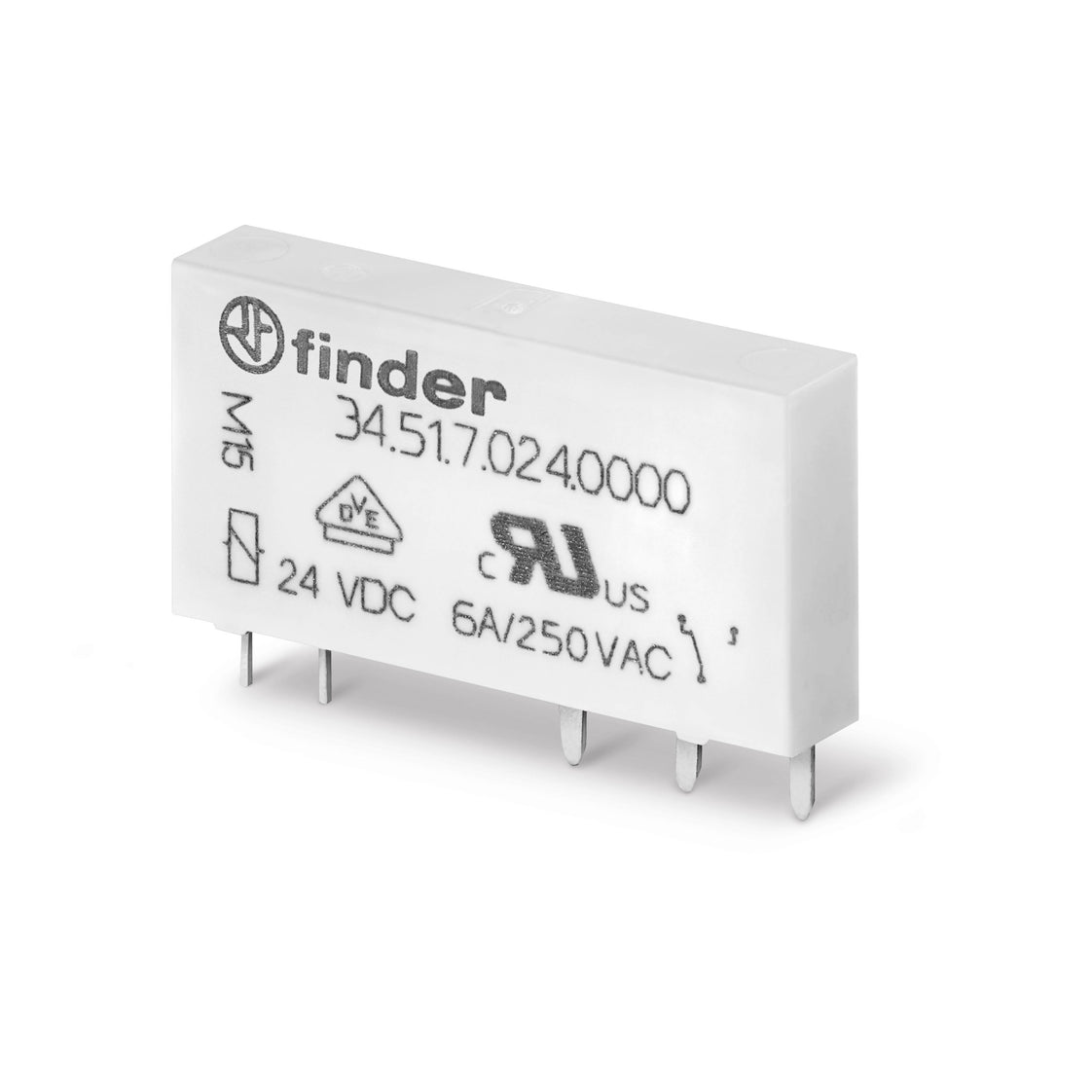 Ultra-Slim PCB Relay 24VDC 6A Single CO Contact - 34.51.7.024.0000