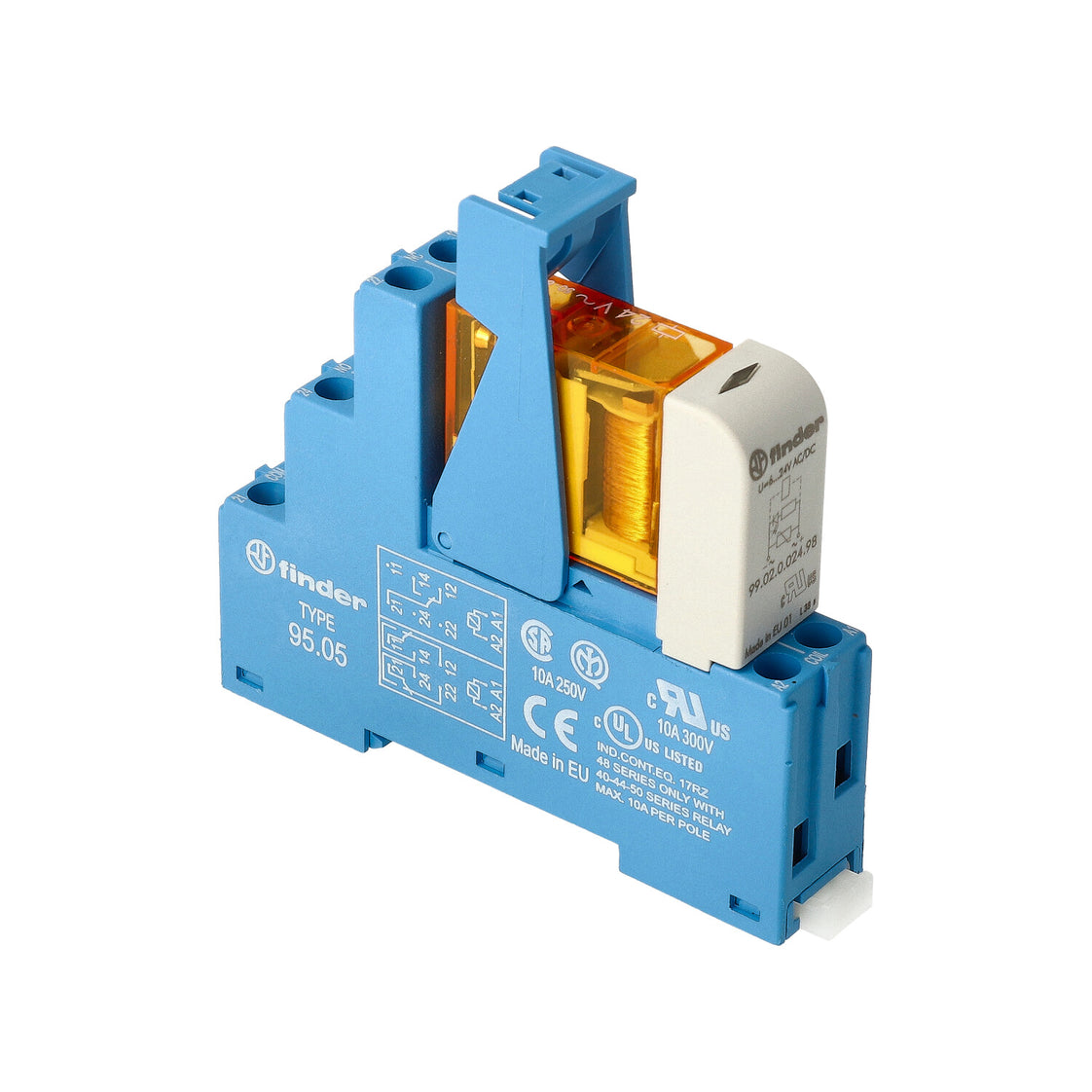 Finder 48.52 Interface Relay Module 2CO 8A 24VAC - 48.52.8.024.0060