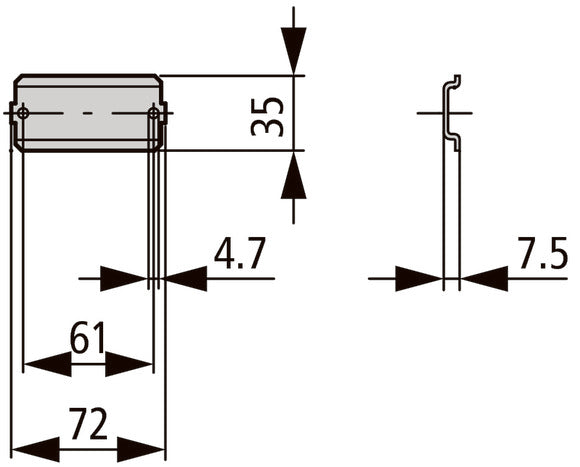 Eaton TS-CI-K1 DIN Mounting Rail For Small Enclosures - 206901 [2 Pieces]