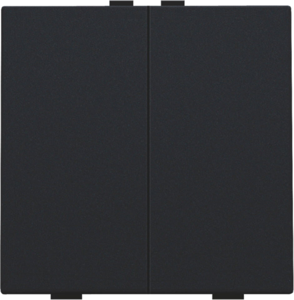 Niko Home Control Double Push Button Black Coated - 161-51002