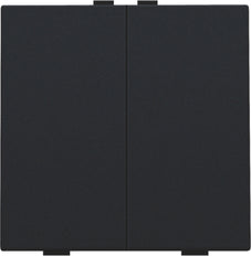 Niko Home Control Double Push Button Black Coated - 161-51002