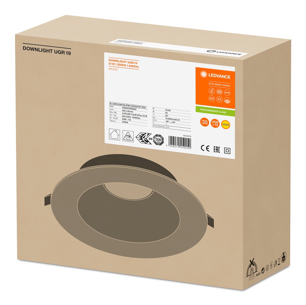 Ledvance Downlight Downlight/Spotlight/Floodlight - 4058075459250 ...