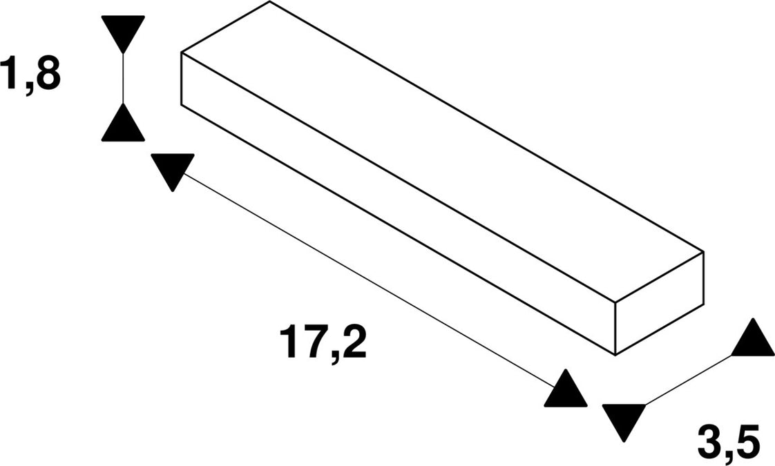SLV 1-Phase Track Connector With Power Feed Black - 143100