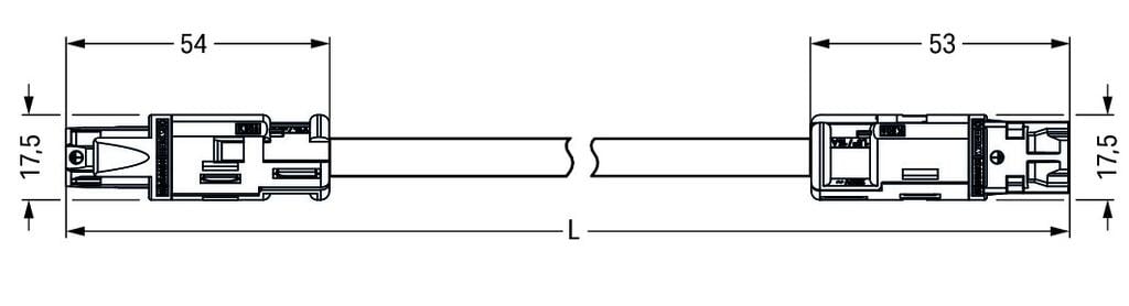 Wago Patch Cord Adjustable Building Installation - 774-9973/006-105