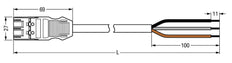 Wago Winsta Midi Patch Cord Adjustable Building Installation - 771-9973/206-305