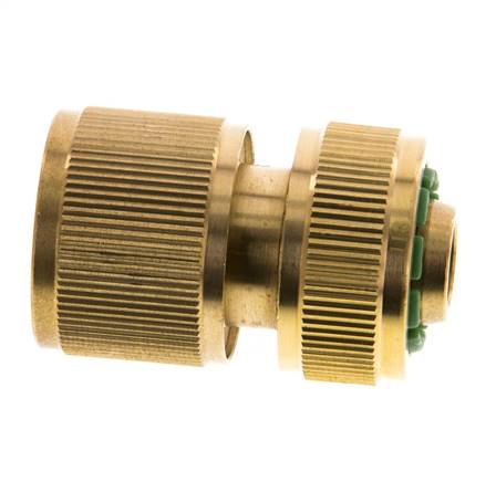 Brass GARDENA Style Hose Connector 13 mm (1/2