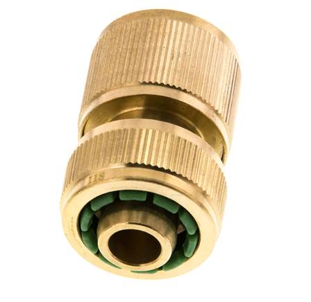 Brass GARDENA Style Hose Connector 13 mm (1/2