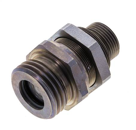 Steel Hydraulic Coupling Socket 15 mm L Cutting Ring ISO 14540/8434-1 D M32 x 3