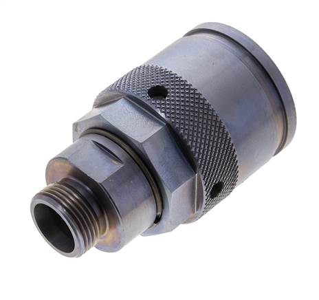 Steel Hydraulic Coupling Socket 15 mm L Cutting Ring ISO 14540/8434-1 D M36 x 3