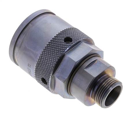 Steel Hydraulic Coupling Socket 15 mm L Cutting Ring ISO 14540/8434-1 D M36 x 3