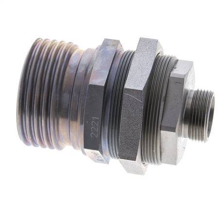 Steel Hydraulic Coupling Socket 18 mm L Cutting Ring ISO 14540/8434-1 D M54 x 4