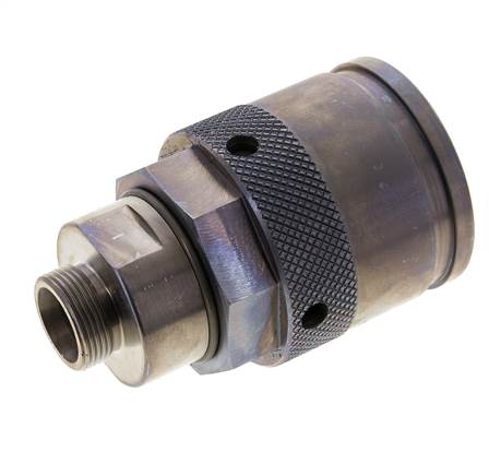 Steel Hydraulic Coupling Plug 18 mm L Cutting Ring ISO 14540/8434-1 D M54 x 4