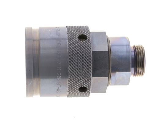 Steel Hydraulic Coupling Plug 22 mm L Cutting Ring ISO 14540/8434-1 D M54 x 4