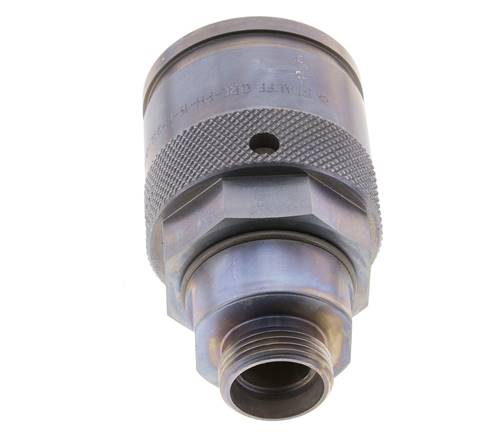 Steel Hydraulic Coupling Plug 22 mm L Cutting Ring ISO 14540/8434-1 D M54 x 4