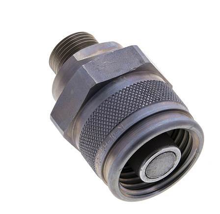 Steel Hydraulic Coupling Plug 12 mm S Cutting Ring ISO 14540/8434-1 D M32 x 3