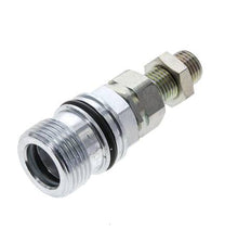 Steel DN 10 Hydraulic Coupling Socket 8 mm L Compression Ring Bulkhead ISO 14541/8434-1 D M28 x 2