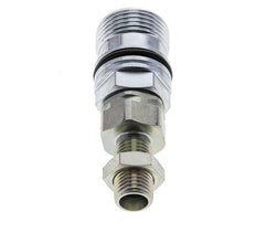 Steel DN 10 Hydraulic Coupling Socket 8 mm L Compression Ring Bulkhead ISO 14541/8434-1 D M28 x 2