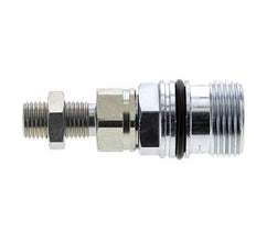 Steel DN 10 Hydraulic Coupling Socket 8 mm L Compression Ring Bulkhead ISO 14541/8434-1 D M28 x 2