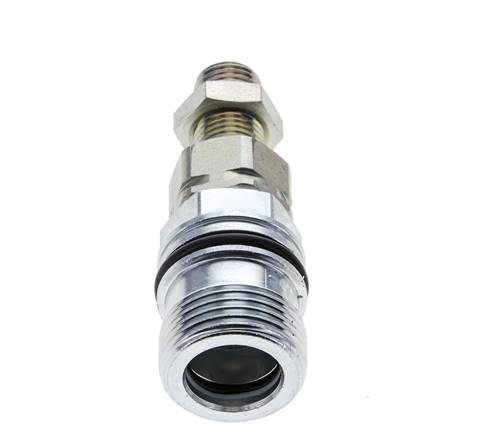 Steel DN 10 Hydraulic Coupling Socket 8 mm L Compression Ring Bulkhead ISO 14541/8434-1 D M28 x 2