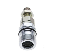 Steel DN 10 Hydraulic Coupling Socket 8 mm L Compression Ring Bulkhead ISO 14541/8434-1 D M28 x 2