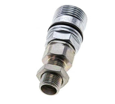 Steel DN 10 Hydraulic Coupling Socket 10 mm L Compression Ring Bulkhead ISO 14541/8434-1 D M28 x 2