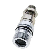 Steel DN 10 Hydraulic Coupling Socket 10 mm L Compression Ring Bulkhead ISO 14541/8434-1 D M28 x 2