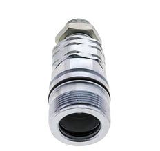 Steel DN 20 Hydraulic Coupling Socket 15 mm L Compression Ring Bulkhead ISO 14541/8434-1 D M42 x 2