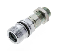 Steel DN 10 Hydraulic Coupling Socket 12 mm S Compression Ring Bulkhead ISO 14541/8434-1 D M28 x 2