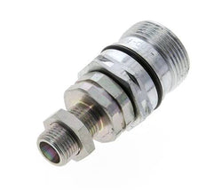 Steel DN 12.5 Hydraulic Coupling Socket 10 mm S Compression Ring Bulkhead ISO 14541/8434-1 D M36 x 2