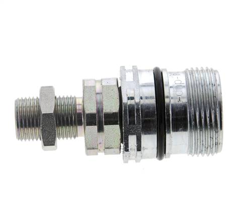 Steel DN 12.5 Hydraulic Coupling Socket 10 mm S Compression Ring Bulkhead ISO 14541/8434-1 D M36 x 2