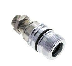 Steel DN 12.5 Hydraulic Coupling Socket 12 mm S Compression Ring Bulkhead ISO 14541/8434-1 D M36 x 2