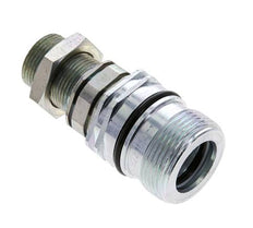 Steel DN 12.5 Hydraulic Coupling Socket 16 mm S Compression Ring Bulkhead ISO 14541/8434-1 D M36 x 2