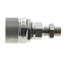 Steel DN 10 Hydraulic Coupling Plug 8 mm L Compression Ring Bulkhead ISO 14541/8434-1 D M28 x 2