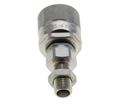 Steel DN 10 Hydraulic Coupling Plug 8 mm L Compression Ring Bulkhead ISO 14541/8434-1 D M28 x 2