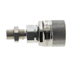 Steel DN 10 Hydraulic Coupling Plug 8 mm L Compression Ring Bulkhead ISO 14541/8434-1 D M28 x 2